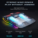 Gaming Laptop Air Flow Cooling Fan Notebook USB Cooler Radiator (Rainbow)