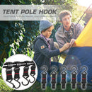 5pcs Portable Camping Rope Buckle Outdoor S-shaped Hook Tent Pole Hook (L) Newly