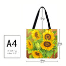 Jump Car Sunflower Printed Shopping Bag (40 x 40 cm)