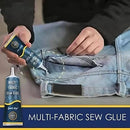 FABRIC GLUE EXTRA STRONG TEXTILE HEMMING ADHESIVE BONDS CLOTH SEW SEWING F6E9
