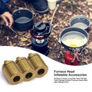 Yellow Copper Inflation Valve Burner Valve Gas Refill Adapter Outdoor Campi