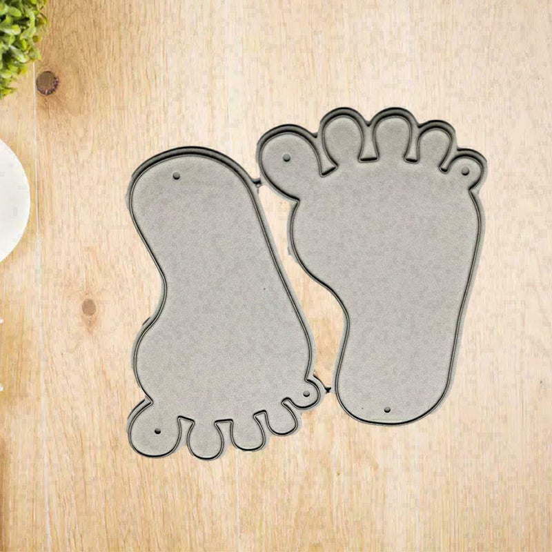 Baby Footprint Metal Cutting Dies Stencil Scrapbooking Embossing Album J6D9