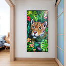 DIY Diamond Painting Kits Full Round Drill Tiger Mosaic Picture Home Decoration