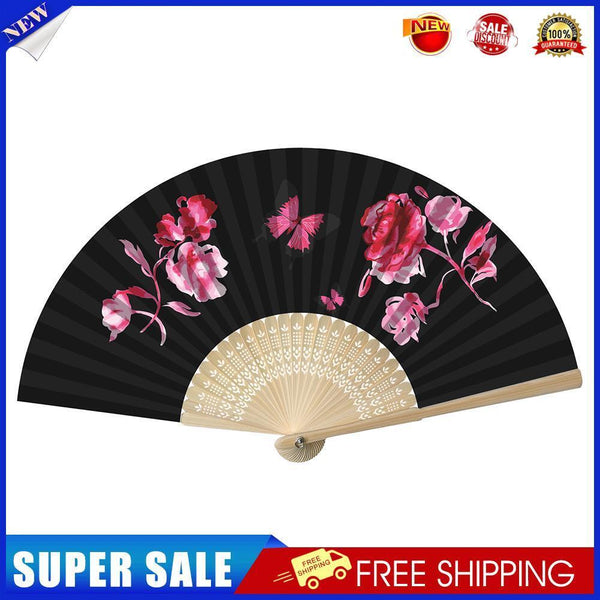 Butterfly Folding Fan DIY Handmade Oil Paint By Numbers Art Craft(SX37)