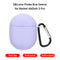 For Redmi AirDots 3 Pro Silicone Protective Case Cover w/ Keychain (Purple)