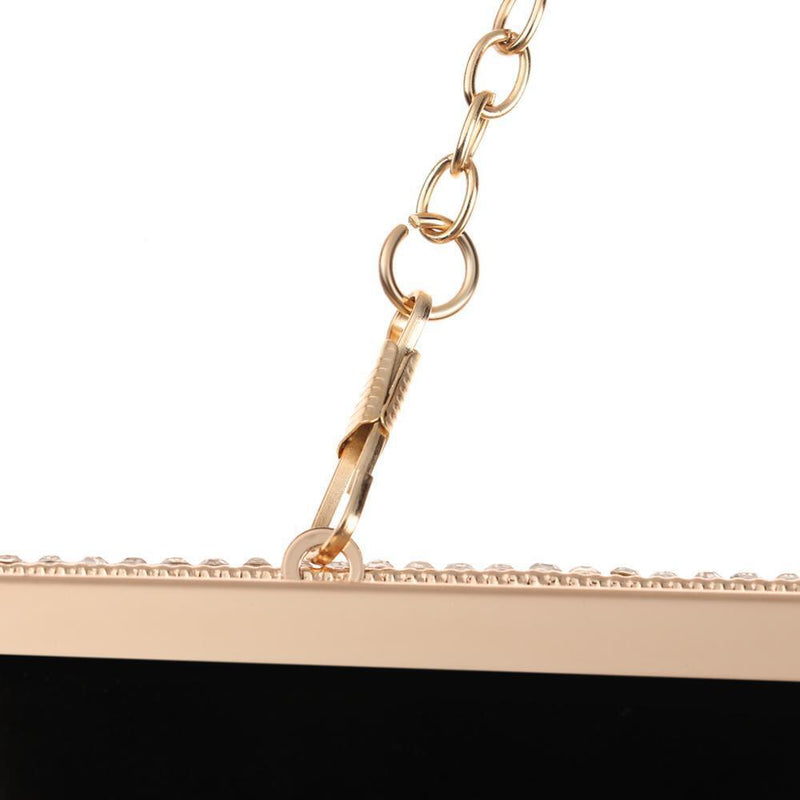 Women Party Banquet Wedding Clutch Bag Handbag Velvet Diamante Evening Bag
