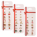 Stocking Snowflakes Drop Dangle Christmas Earrings Set Ear Pendants Ear Studs