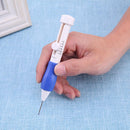 DIY Sewing Tools Embroidery Needle Set 3 Needles + 2 Threaders ABS Plastic Handwe