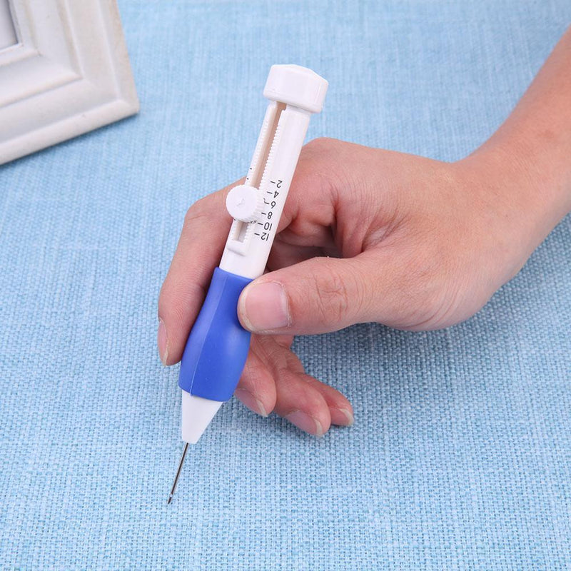 DIY Sewing Tools Embroidery Needle Set 3 Needles + 2 Threaders ABS Plastic Handwe
