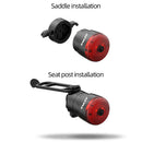 LED Bike Taillight USB Rechargeable Smart Brake Sensing Night Riding Rear Lights