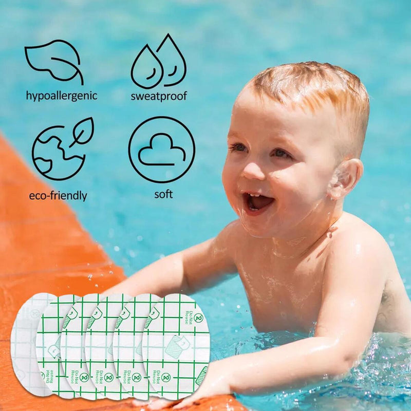 10Pcs Baby Waterproof Ear Stickers Kids Ear Protector for Swimming Showering`
