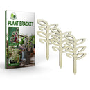 Durable Wood Potted Climbing Frame Flower Support Stand (Leaves 3pcs) Newly