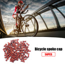 50pcs Metal Nipples for 14G 2mm Spokes Mountain Bike Cycling Parts (Red) Newly
