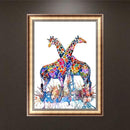 DIY Giraffe Diamond Painting 5D Cross Stitch Embroid Rhinestones Kits Decor