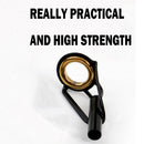 Stainless Steel Fishing Top Rod Guide Ring Fishing Pole Repair Kit (1.8mm) Newly