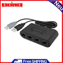 4 Port USB GC Gamecube NGC Controller Adapter Converter for Wii U Switch PC - As