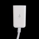 1pc White Sync 3.5mm Male for AUX Audio Plug Jack to USB 2.0 Female Conv