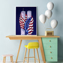 5D DIY Diamond Painting Full Round Diamond Flag w792 Newly