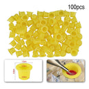 Disposable Tattoo Pigments Cups Caps Permanent Makeup Ink Cups (100pcs)