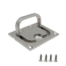 Cabinet Satinless Steel Anti-rattle Spring Flush Lift Ring Deck Pull Handle