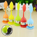 Home Filter Herbal Infuser Silicone Tea Leaf Strainer Stainless Steel Diffuser