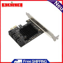 6 Port SATA III to PCIe PCI Express 3.0 X1 6Gbps Expansion Card Adapter for HDD