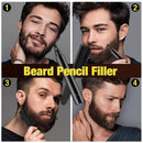 Portable Beard Filling Pen Kit Moustache Pencil Styling Tool (Dark Brown)