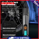 150PSI USB Rechargeable Air Pump Wireless Digital Car Tire Filler Outputs
