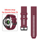 20mm Silicone Watch Band for Garmin Fenix 7S Bracelet Strap (Wine Red) Newly
