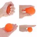 Hand Grip Muscle Power Train Jelly Fitness Finger Exerciser Ball(Orange)