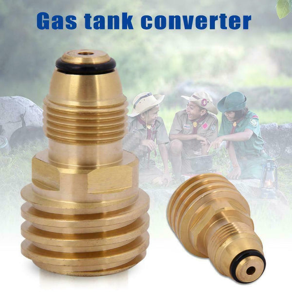 Brass Convert Propane LP TANK POL Service Valve to Quickly Adapters Refill C5X2