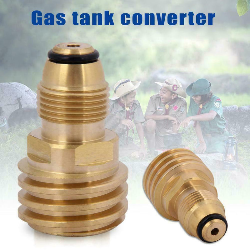 Brass Convert Propane LP TANK POL Service Valve to Quickly Adapters Refill C5X2