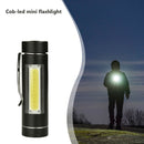 Mini Portable Flashlight COB LED Pocket Clip-On Torch Head Lamp for Outdoor