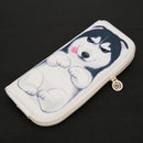 Stationery Storage Pouch Canvas Box Pencil Bag Makeup Case ( Pencil case-A)