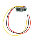 DC 0-100V 3 Wires Mini Gauge Voltage Meter Voltmeter LED Display (Green) Newly