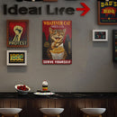 #A Rooster Plate Metal Tin Sign Plaque for Bar Pub Club Garage Wall Home Decor