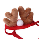 Hot Warm Clothes Cat/Dog Cape Funny Scarf Hat Antler Pet Christmas Costumes