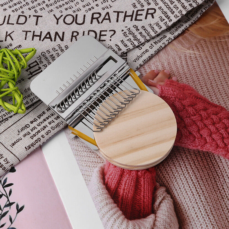 Wood Small Loom Mender Clothes Mending Weave Darning Machine (12 Needles) Newly