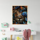 Animal in the Grass Oil Paint By Numbers Kit DIY Home Decoration Gift Wall Art