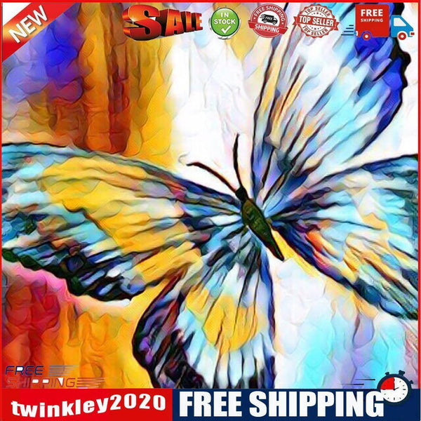 Mosaic DIY Diamond Full Round Drill Painting Fantasy Color Butterfly 5D Kit