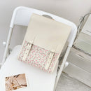 #A Simple Small Fresh School Backpacks Retro Denim Striped Flannel Daypack Stude