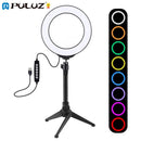 Video Light LED Selfie Ring Light RGBW Tripod Stand For YouTube Tik Tok