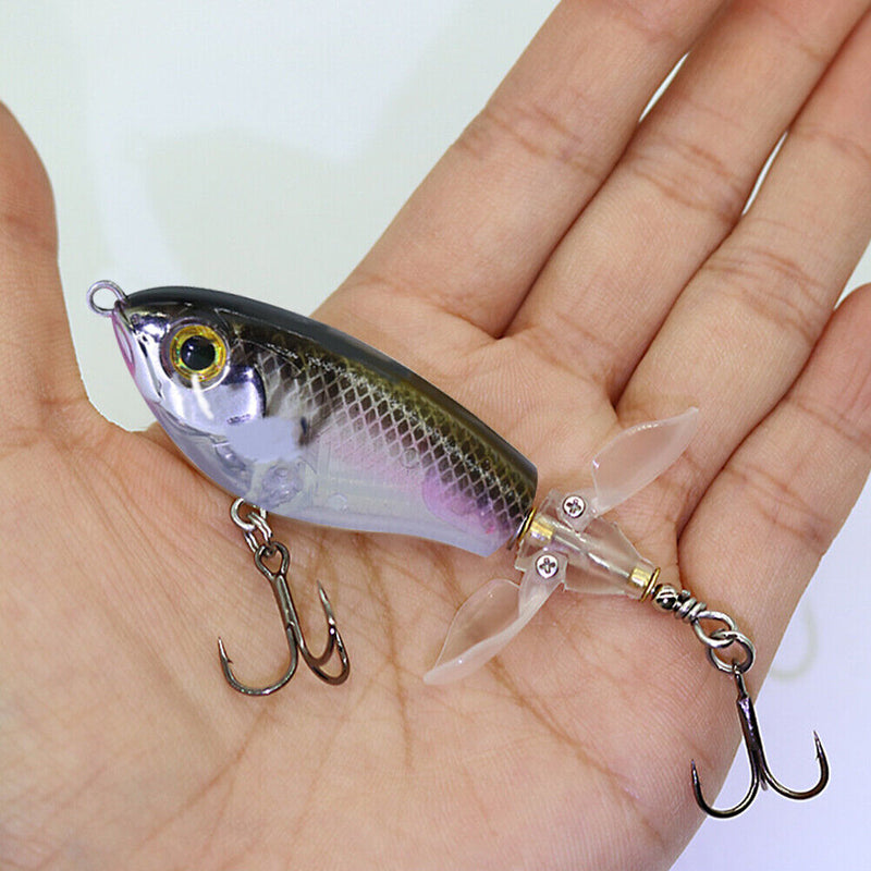 9g 16g Popper Fishing Lure Topwater Floating Double Propeller Tail Hard Baits