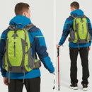 40L Waterproof Cycling Camping Backpack with Rain Cover (Fluorescent Green)