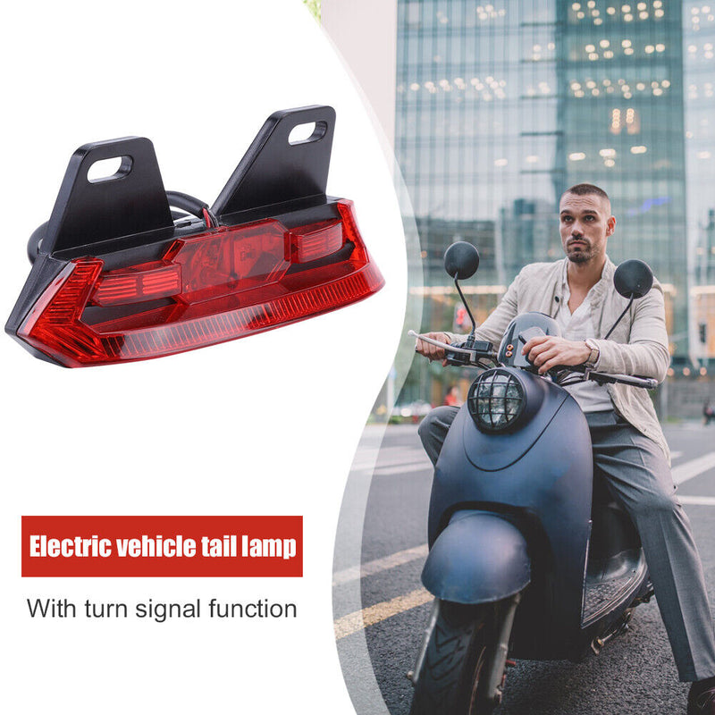 12V Electric Bicycle Rear Lamp with Turn Signal Waterproof LED E-Bike Taillights