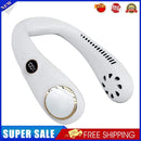 3000mAh LED Digital Air Cooling Hanging Neck Bladeless Sports Fans (White)