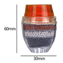 House Tap Water Purifier Activated Carbon Remove Rust Faucet Filter (Red)