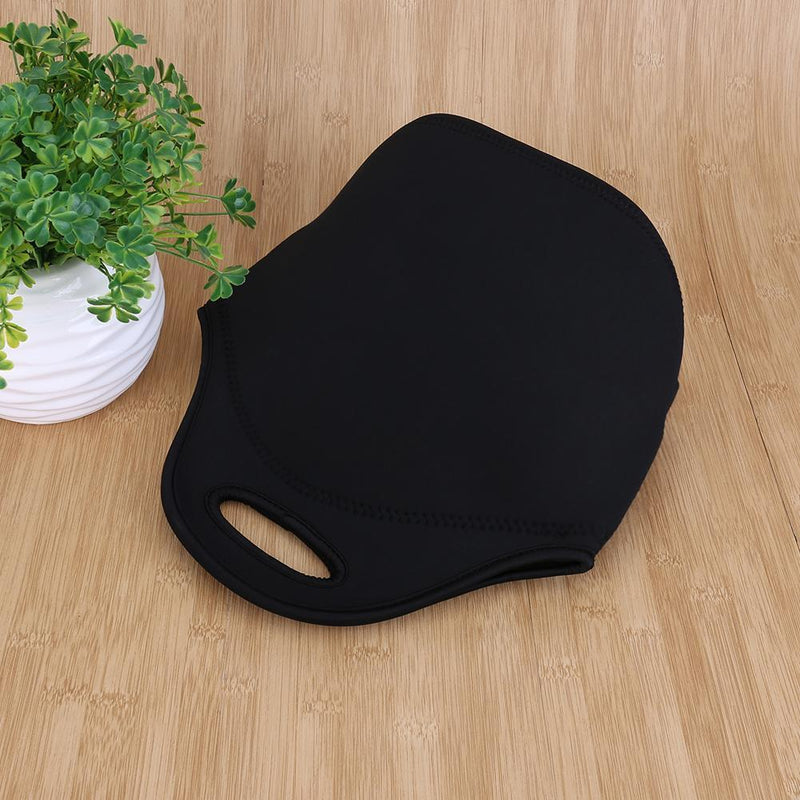 Neoprene Lunch Tote Bag Insulated Waterproof Lunch Box Container (Black)