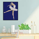 14CT Full Cross Stitch Ballet Stamped DIY Kits Handmade Cotton Embroidery