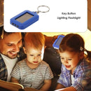 Portable Keychain LED Flashlight Solar Power Light Torch for Hiking Camping